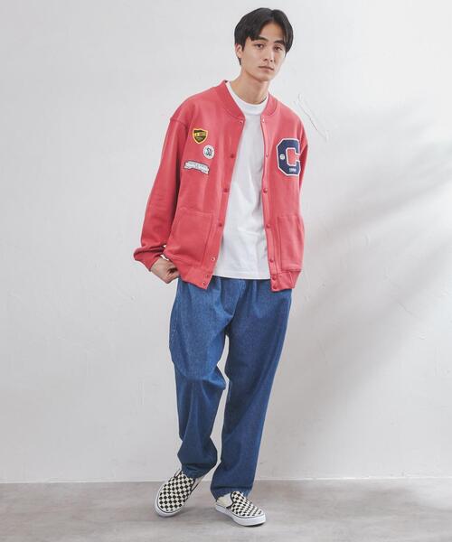 coen（コーエン）の「裏毛グラウンドスタジャン（スタジャン・メンズ・レッド/コバルトブルー・S/M/L/XL）」の4枚目の写真