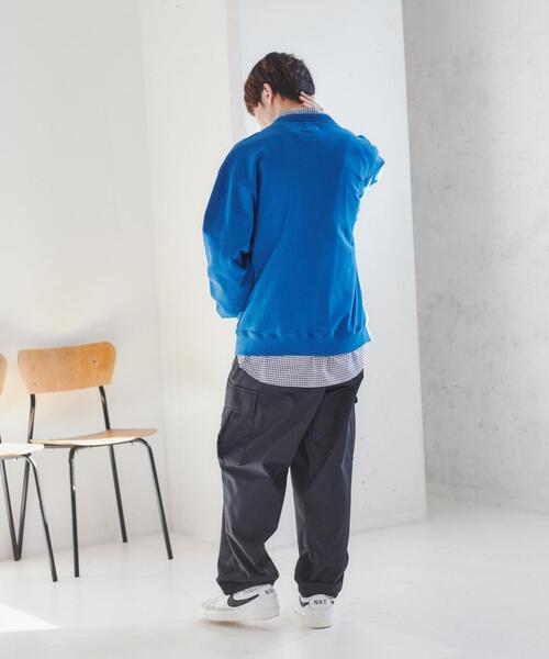 coen（コーエン）の「裏毛グラウンドスタジャン（スタジャン・メンズ・レッド/コバルトブルー・S/M/L/XL）」の6枚目の写真