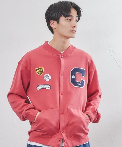 coen（コーエン）の「裏毛グラウンドスタジャン（スタジャン・メンズ・レッド/コバルトブルー・S/M/L/XL）」の7枚目の写真