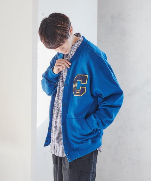 coen（コーエン）の「裏毛グラウンドスタジャン（スタジャン・メンズ・レッド/コバルトブルー・S/M/L/XL）」の10枚目の写真