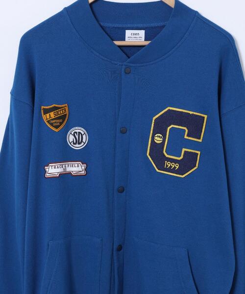 coen（コーエン）の「裏毛グラウンドスタジャン（スタジャン・メンズ・レッド/コバルトブルー・S/M/L/XL）」の15枚目の写真