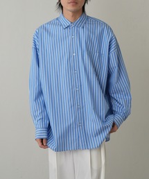 COLONY 2139 | ブロードストライプBIGサイズレギュラーカラーシャツ(シャツ/ブラウス)