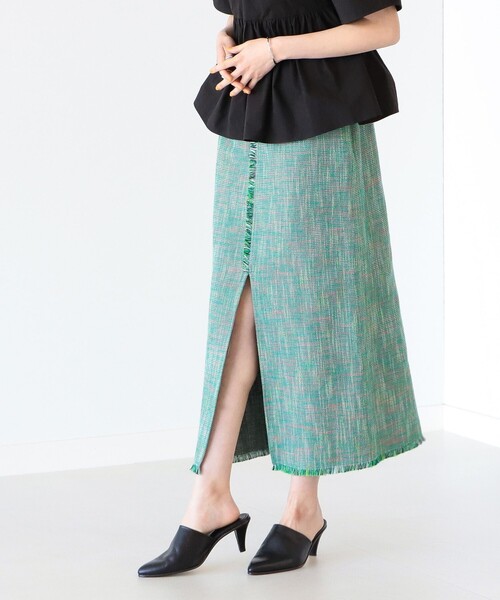 Ray BEAMS（レイビームス）の「Ray BEAMS / ツイード ロング タイトスカート（スカート・レディース・レッド/グリーン・0/1）」の20枚目の写真