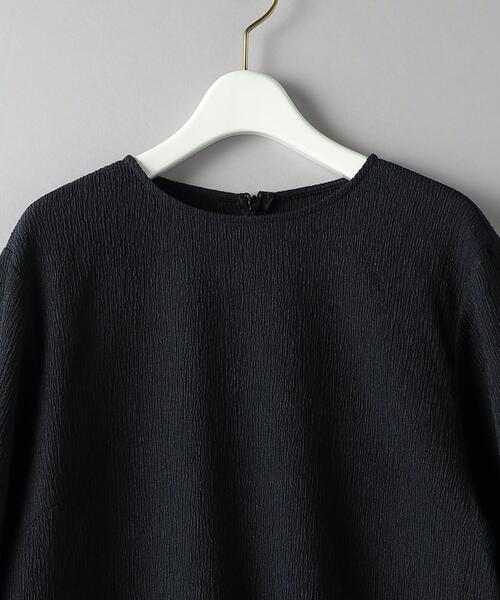 BEAUTY&YOUTH UNITED ARROWS(ビューティーアンドユースユナイテッドアローズ)の「楊柳 ラウンドヘム プルオーバー -ウォッシャブル-(Tシャツ/カットソー・レディース・ネイビー/ベージュ/オフホワイト・FREE)」の12枚目の写真