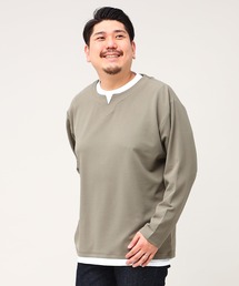 フェイクレイヤード 長袖 Tシャツ