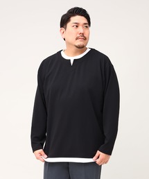 フェイクレイヤード 長袖 Tシャツ