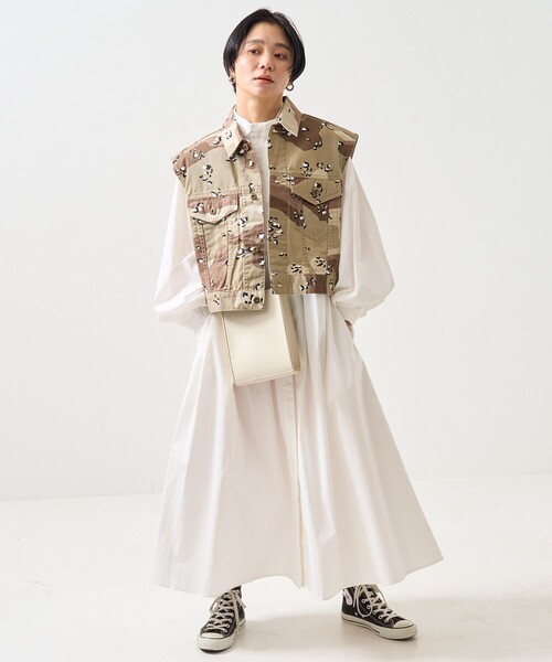 FREAK'S STORE(フリークスストア)の「デニムカモショートベスト(ベスト・レディース・ブルー/カモフラージュ・フリ-)」の18枚目の写真