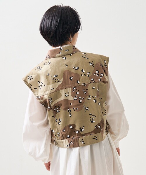 FREAK'S STORE(フリークスストア)の「デニムカモショートベスト(ベスト・レディース・ブルー/カモフラージュ・フリ-)」の21枚目の写真