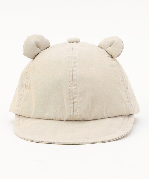 COMME CA ISM(コムサイズム)の「UVカット クマ耳キャップ(キャップ・キッズ・ベージュ/ネイビー・MEDIUM/LARGE)」の12枚目の写真