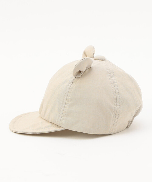COMME CA ISM(コムサイズム)の「UVカット クマ耳キャップ(キャップ・キッズ・ベージュ/ネイビー・MEDIUM/LARGE)」の11枚目の写真