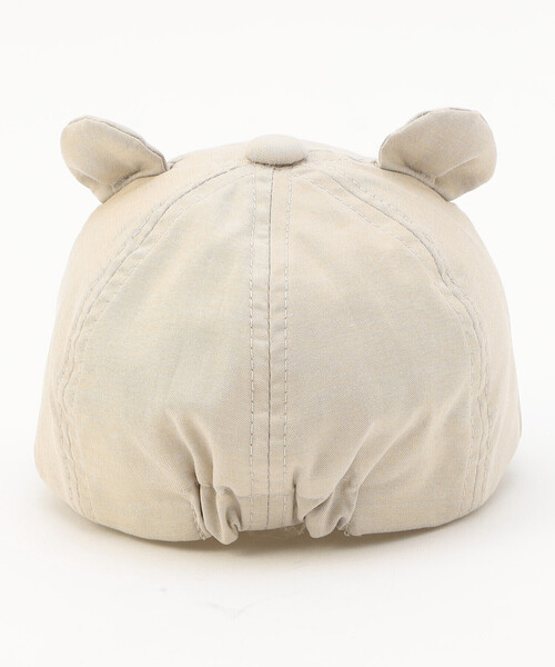 COMME CA ISM(コムサイズム)の「UVカット クマ耳キャップ(キャップ・キッズ・ベージュ/ネイビー・MEDIUM/LARGE)」の10枚目の写真