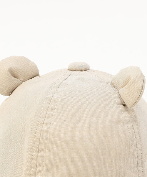 COMME CA ISM(コムサイズム)の「UVカット クマ耳キャップ(キャップ・キッズ・ベージュ/ネイビー・MEDIUM/LARGE)」の9枚目の写真