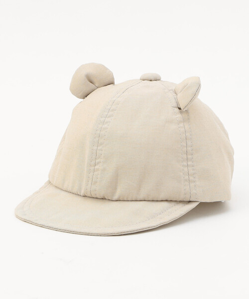 COMME CA ISM(コムサイズム)の「UVカット クマ耳キャップ(キャップ・キッズ・ベージュ/ネイビー・MEDIUM/LARGE)」の15枚目の写真