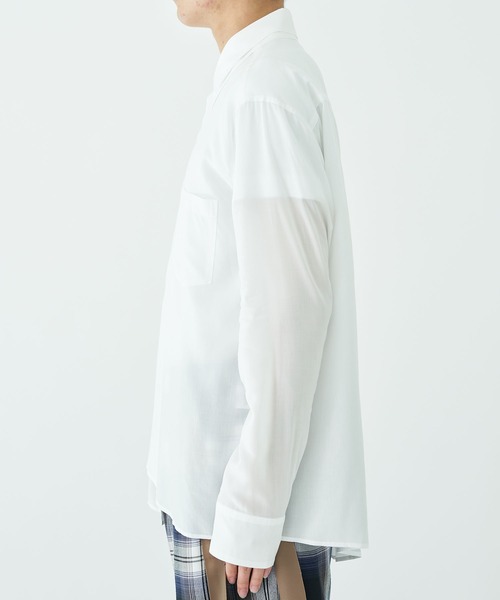 sulvam(サルバム)の「【sulvam / サルバム】DOUBLE COLLAR SHIRTS(シャツ/ブラウス・メンズ・ネイビー/ホワイト・SMALL/MEDIUM)」の5枚目の写真