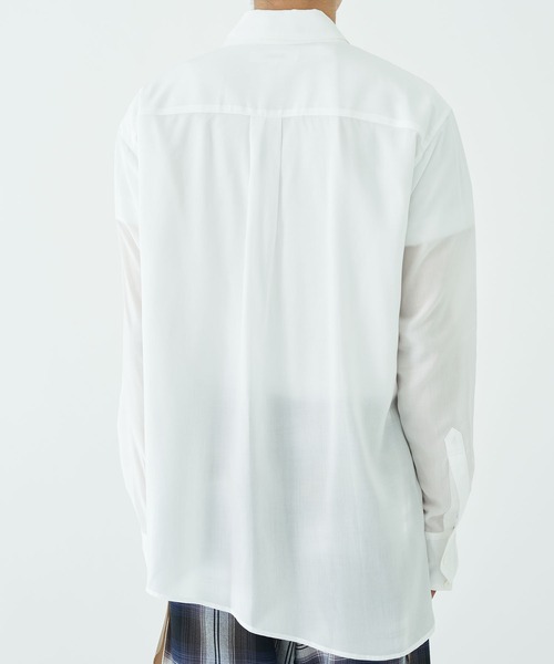 sulvam(サルバム)の「【sulvam / サルバム】DOUBLE COLLAR SHIRTS(シャツ/ブラウス・メンズ・ネイビー/ホワイト・SMALL/MEDIUM)」の6枚目の写真