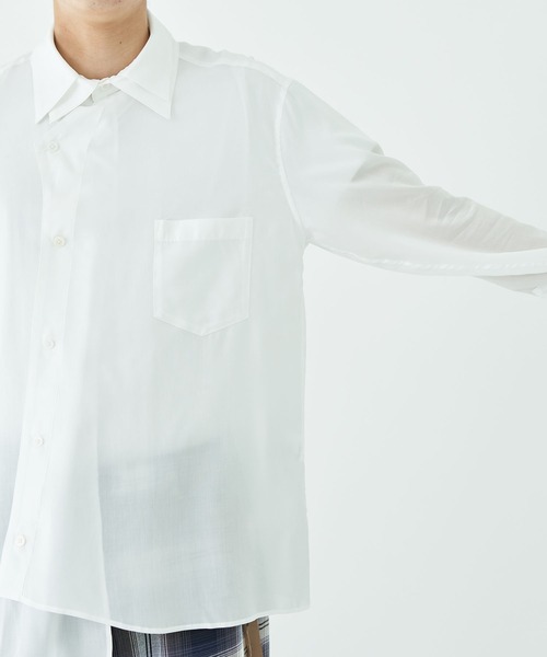 sulvam(サルバム)の「【sulvam / サルバム】DOUBLE COLLAR SHIRTS(シャツ/ブラウス・メンズ・ネイビー/ホワイト・SMALL/MEDIUM)」の7枚目の写真