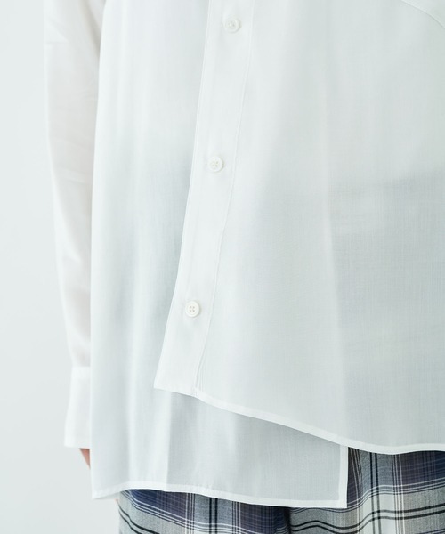 sulvam(サルバム)の「【sulvam / サルバム】DOUBLE COLLAR SHIRTS(シャツ/ブラウス・メンズ・ネイビー/ホワイト・SMALL/MEDIUM)」の9枚目の写真