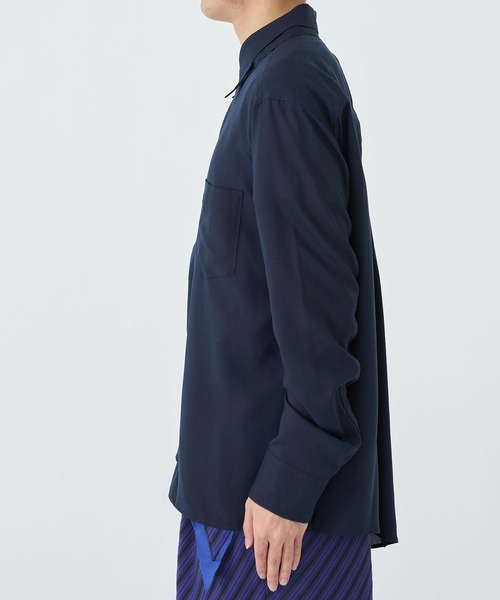 sulvam(サルバム)の「【sulvam / サルバム】DOUBLE COLLAR SHIRTS(シャツ/ブラウス・メンズ・ネイビー/ホワイト・SMALL/MEDIUM)」の12枚目の写真