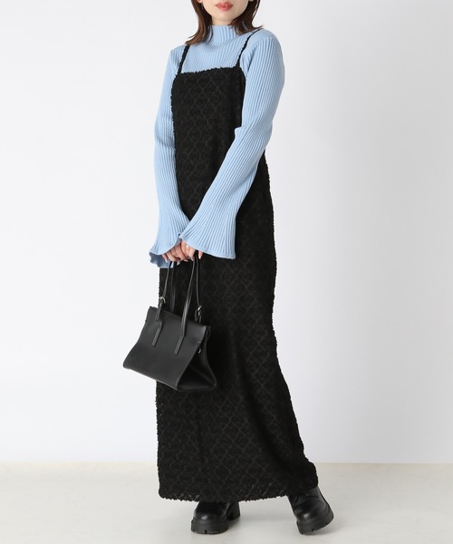 Heather（ヘザー）の「ジャガードキャミワンピース 193454