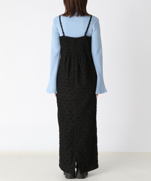 ワンピース Maaa0mmm Heather（ヘザー）の「ジャガードキャミワンピース 193454
