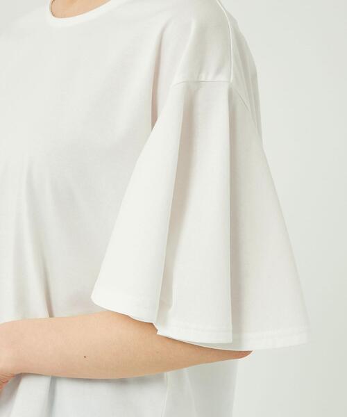 【WEB限定】フレアスリーブプルオーバーカットソー-吸水速乾・接触冷感・マシンウォッシャブル-