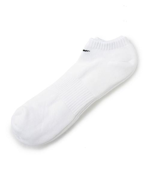 NIKE（ナイキ）の「NIKE（ナイキ） 3P コットンクッション　ノーショウソックス（ソックス/靴下・メンズ・ホワイト/ブラック・LARGE/MEDIUM/X-LARGE）」の2枚目の写真