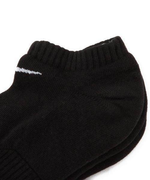 NIKE（ナイキ）の「NIKE（ナイキ） 3P コットンクッション　ノーショウソックス（ソックス/靴下・メンズ・ホワイト/ブラック・LARGE/MEDIUM/X-LARGE）」の3枚目の写真