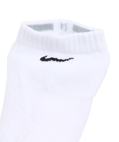 NIKE（ナイキ）の「NIKE（ナイキ） 3P コットンクッション　ノーショウソックス（ソックス/靴下・メンズ・ホワイト/ブラック・LARGE/MEDIUM/X-LARGE）」の8枚目の写真