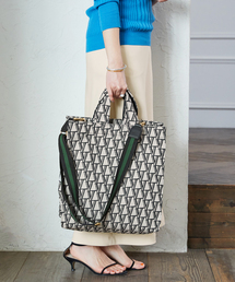 《追加》VERMEILモノグラムロゴジャガードトート