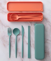 Jubilee | 麦で出来たエコカトラリー 2色セット 持ち運びケース付き(カトラリー)