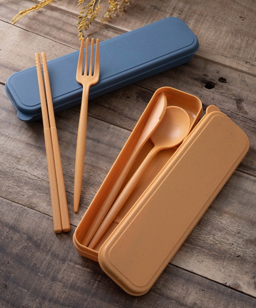 Jubilee（ジュビリー）の「麦で出来たエコカトラリー 2色セット 持ち運びケース付き（カトラリー・レディース・その他1/その他2・FREE）」の3枚目の写真