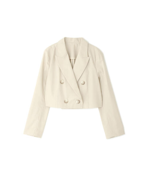 セール】◇コットンギャバジンショートジャケット（テーラード