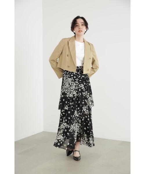 セール】◇コットンギャバジンショートジャケット（テーラード