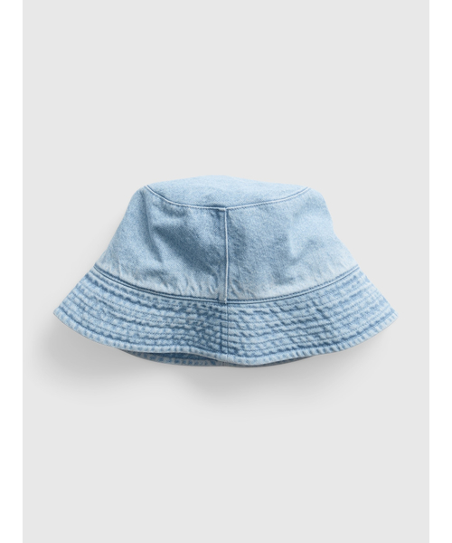 GAP(ギャップ)の「ウォッシュウェル デニム バケットハット(ハット・レディース・ライトインディゴブルー・M/L/S/M)」の1枚目の写真