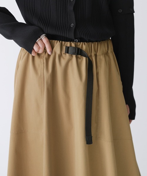 osharewalker（オシャレウォーカー）の「【廃盤】『ツイルフレアスカート』（スカート・レディース・ベージュ/ダークネイビー・FREE）」の8枚目の写真