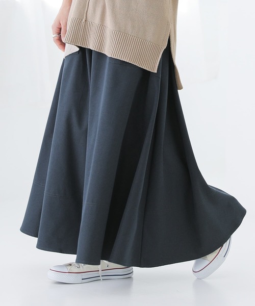 osharewalker（オシャレウォーカー）の「【廃盤】『ツイルフレアスカート』（スカート・レディース・ベージュ/ダークネイビー・FREE）」の10枚目の写真