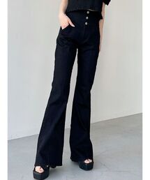 RESEXXY | 3連ボタンブーツカットデニム(デニムパンツ)