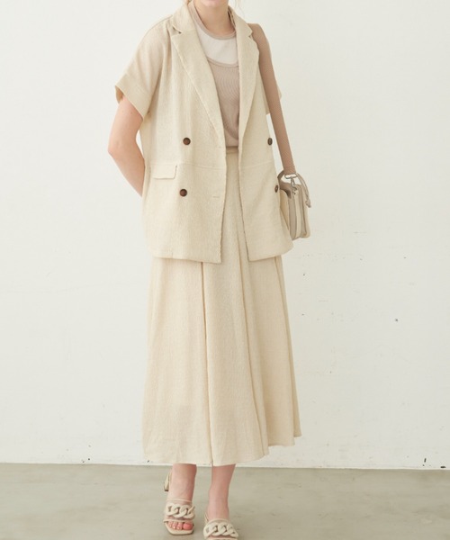 idem（イデム）の「【ZOZOTOWN限定】 crepe volume flare skirt/ボリュームフレアスカート【Sサイズ展開あり】（スカート・レディース・アイボリー/ピンク/ネイビー・FREE/SMALL）」の14枚目の写真