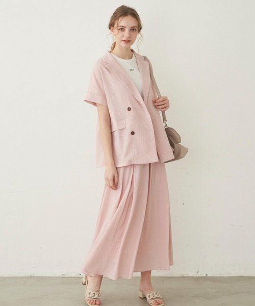 idem（イデム）の「【ZOZOTOWN限定】 crepe volume flare skirt/ボリュームフレアスカート【Sサイズ展開あり】（スカート・レディース・アイボリー/ピンク/ネイビー・FREE/SMALL）」の17枚目の写真