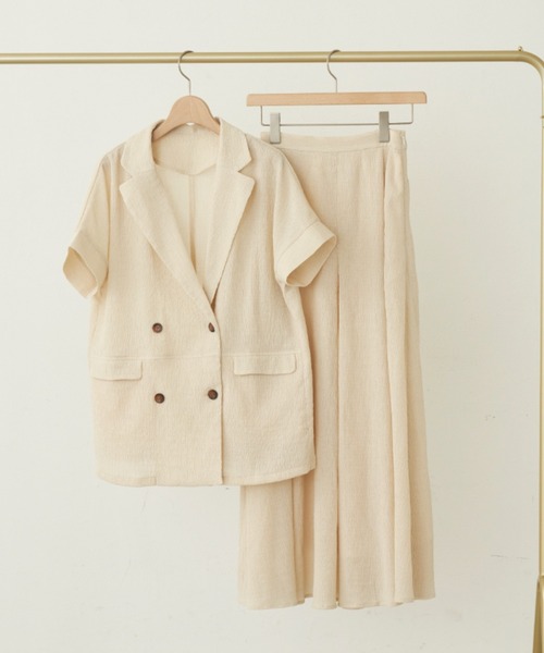 idem（イデム）の「【ZOZOTOWN限定】 crepe volume flare skirt/ボリュームフレアスカート【Sサイズ展開あり】（スカート・レディース・アイボリー/ピンク/ネイビー・FREE/SMALL）」の7枚目の写真