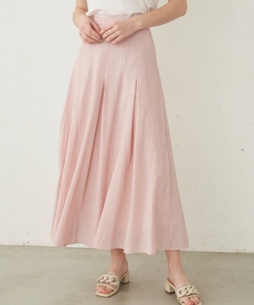 idem（イデム）の「【ZOZOTOWN限定】 crepe volume flare skirt/ボリュームフレアスカート【Sサイズ展開あり】（スカート・レディース・アイボリー/ピンク/ネイビー・FREE/SMALL）」の9枚目の写真