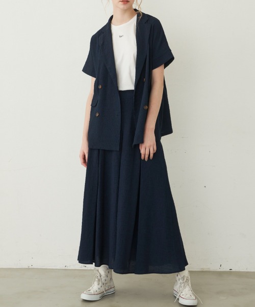 idem（イデム）の「【ZOZOTOWN限定】 crepe volume flare skirt/ボリュームフレアスカート【Sサイズ展開あり】（スカート・レディース・アイボリー/ピンク/ネイビー・FREE/SMALL）」の12枚目の写真