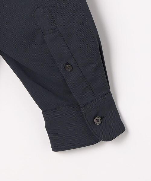 green label relaxing（グリーンレーベルリラクシング）の「クリスプツイル ジャストルーズ バンドカラー シャツ -ストレッチ・防シワ・接触冷感・吸水速乾-（シャツ/ブラウス・メンズ・ケリー/ネイビー・XL/L/M/S）」の12枚目の写真