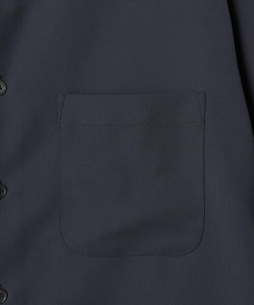 green label relaxing（グリーンレーベルリラクシング）の「クリスプツイル ジャストルーズ バンドカラー シャツ -ストレッチ・防シワ・接触冷感・吸水速乾-（シャツ/ブラウス・メンズ・ケリー/ネイビー・XL/L/M/S）」の14枚目の写真