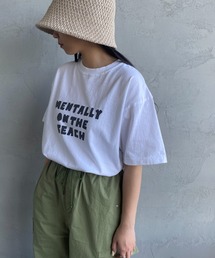 [FUNG/ファング] ON THE BEACH カットオフプリントTシャツ