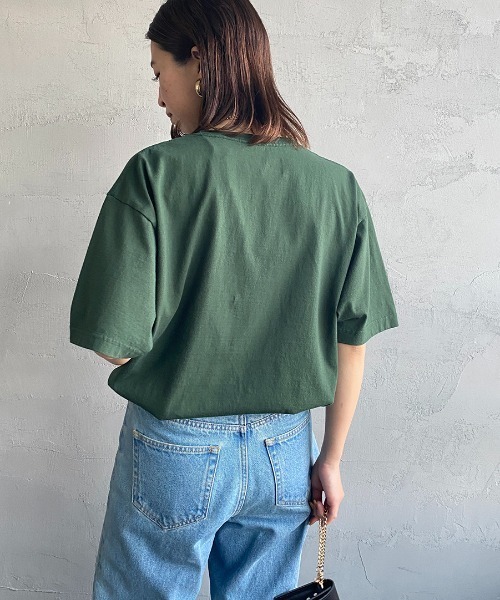 FUNG（ファング）の「[FUNG/ファング] ON THE BEACH カットオフプリントTシャツ（Tシャツ/カットソー・レディース・ホワイト/ダークグリーン・M）」の15枚目の写真