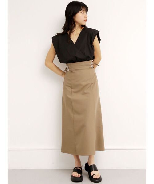 MURUA（ムルーア）の「フレンチスリーブコンパクトブラウス【2WAY】（シャツ/ブラウス・レディース・オフホワイト/ブラック/イエロー/ブルー・FREE）」の16枚目の写真