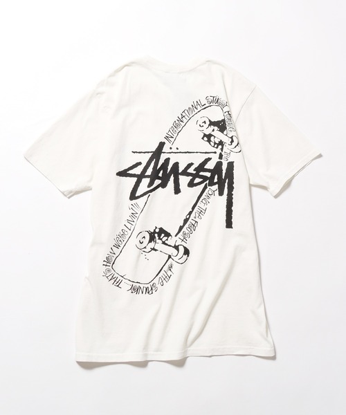 STUSSY(ステューシー)の「STUSSY/ステューシー SKATE POSSE PIG. DYED TEE Tシャツ(Tシャツ/カットソー・メンズ・ナチュラル/ブラック/ブルー・L/XL/M/XXL/S)」の2枚目の写真