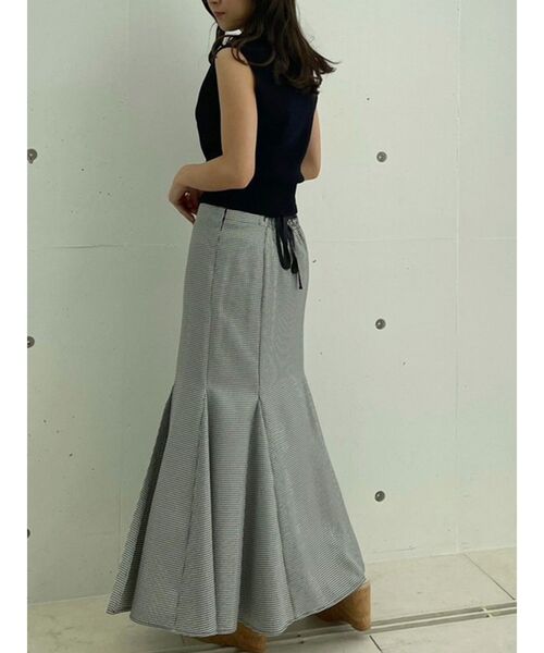 MERCURYDUO（マーキュリーデュオ）の「レースドッキングカシュクールコンパクトニット（ニット/セーター・レディース・パープル/ベビーピンク/オフホワイト/ブラック・FREE）」の21枚目の写真