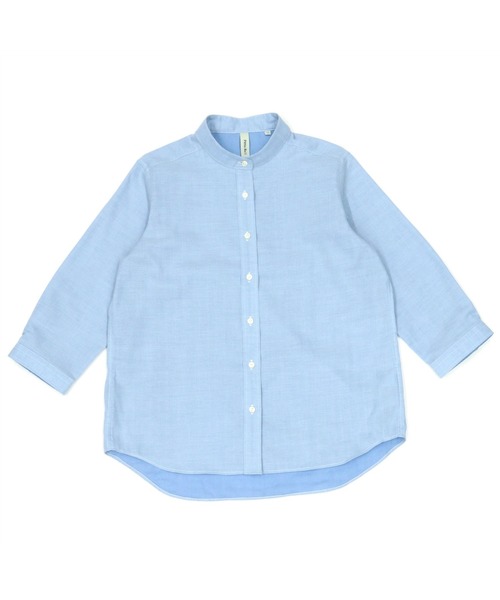 Pitta Re:)（ピッタリ）の「【Pitta Re:)】ふわっとガーゼシャツ 七分袖 綿100% レディースカジュアルシャツ（シャツ/ブラウス・レディース・ライトブルー・M/L/S/LL）」の13枚目の写真